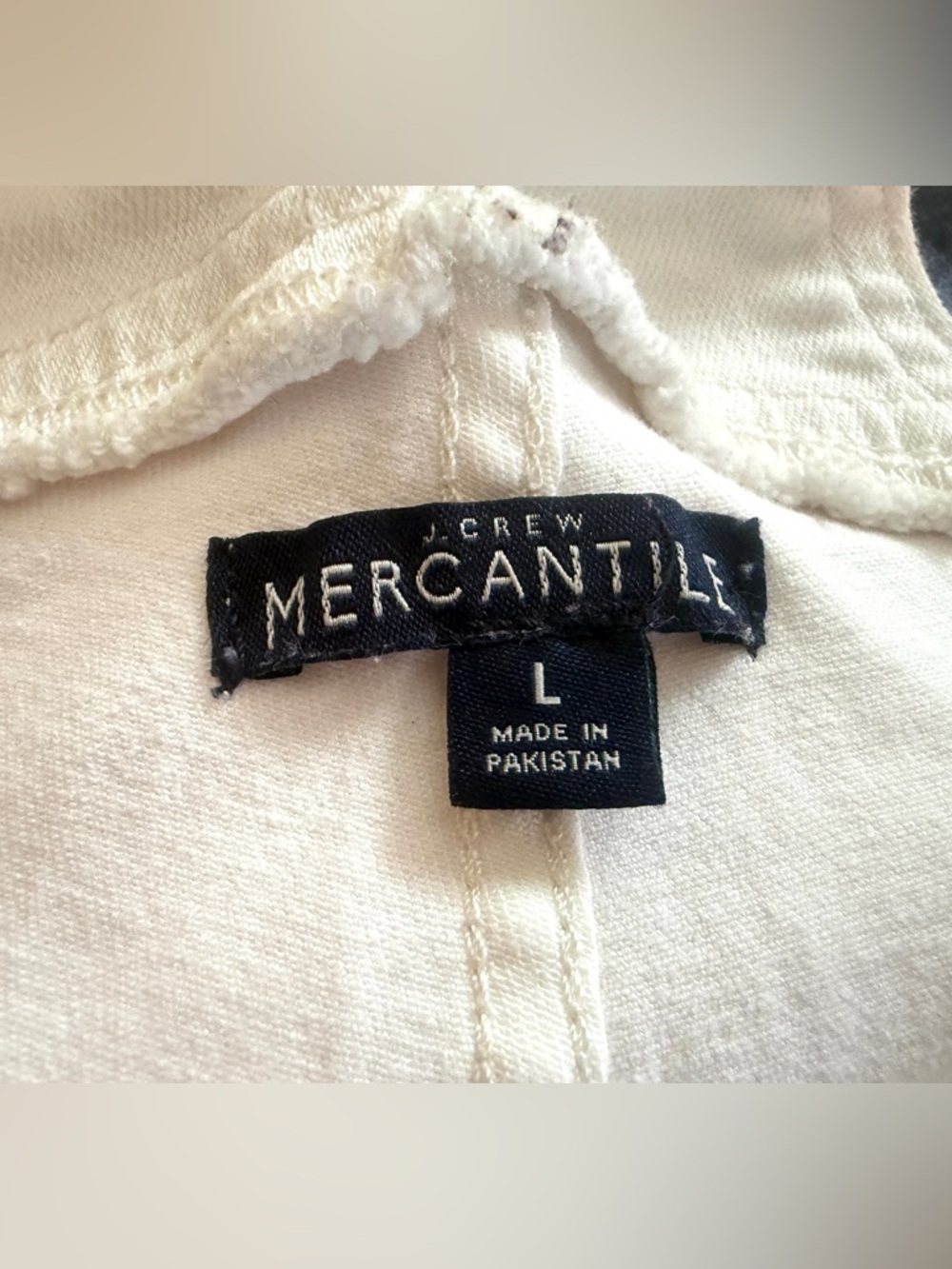 J Crew Mercantile White Denim Overalls - Picture 2 of 4
